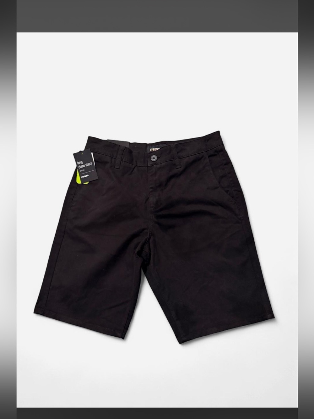 RSQ Men's Black Chino Shorts